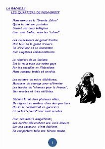 LA RACAILLE DES QUARTIERS DE NON-DROIT (1)